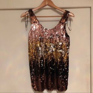 ZARA Sequin Top. W&B collection
